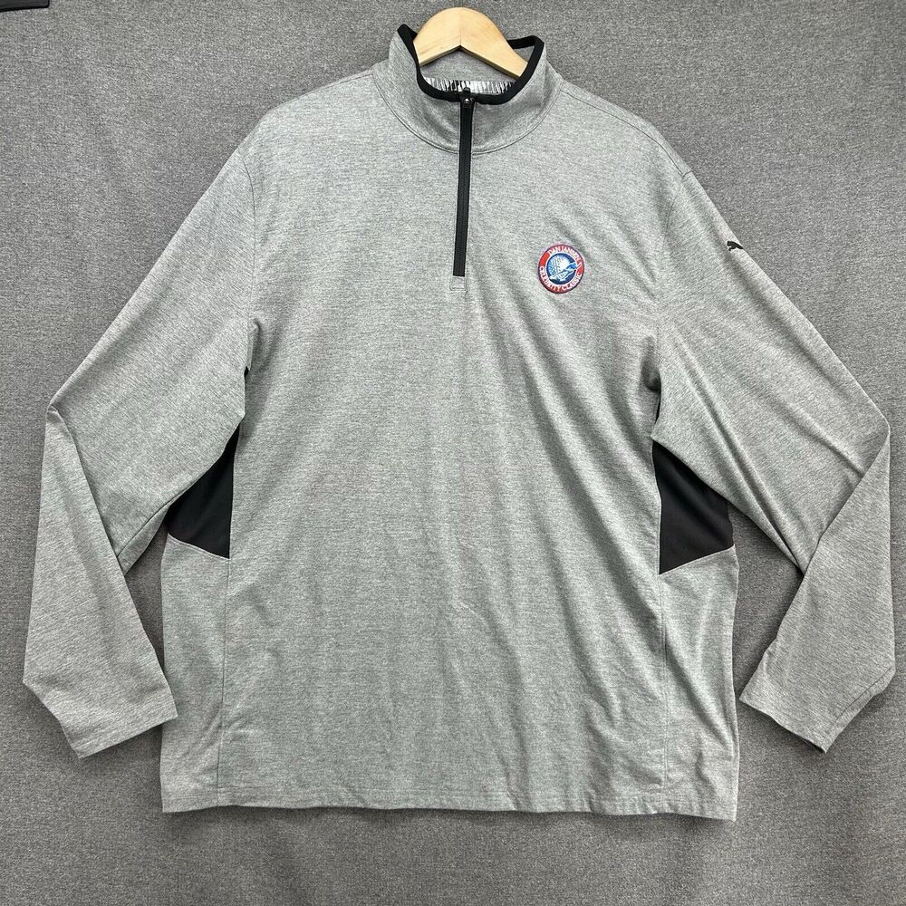 Puma Golf Mens XL Lightweight Pullover Jacket Grey Dan Jansen Celebrity Classic